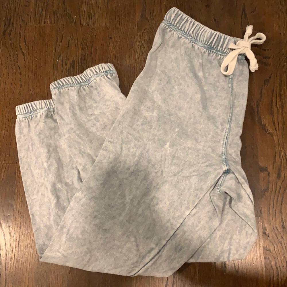 Blue/grey sweatpants. Great quality!